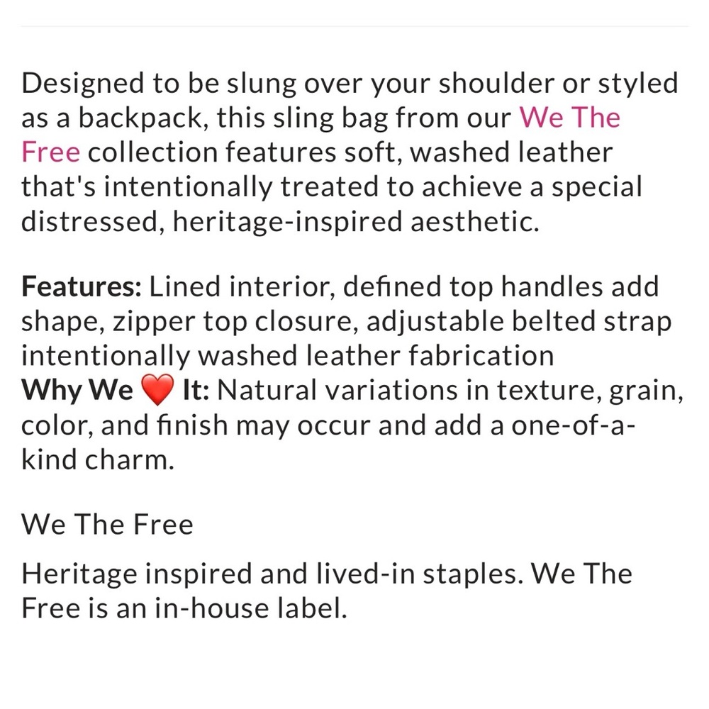 We the Free soho convertible bag - Picture 5 of 6